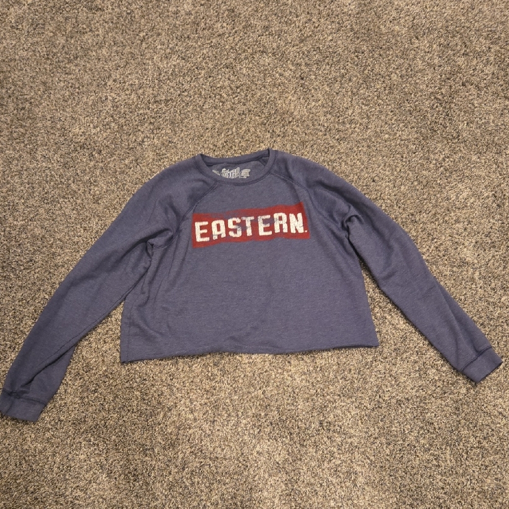 Original Retro Brand Blue Sweater with Red 'Eastern'